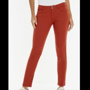 Anatomie Luisa Tango Auburn travel 5 pocket slim fit pants Size Large NEW